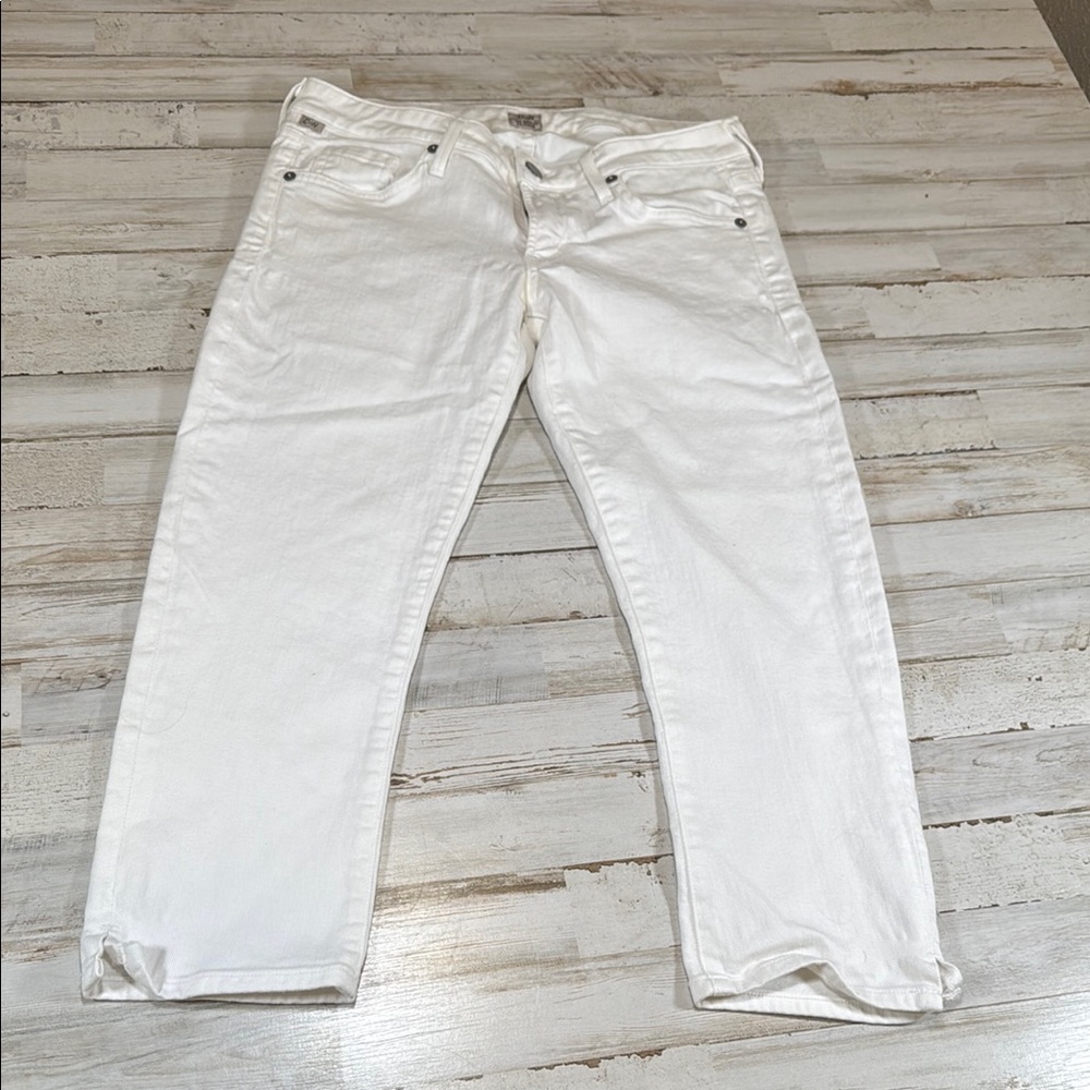 Citizens Of Humanity White Ankle Capri Jeans Low Rise